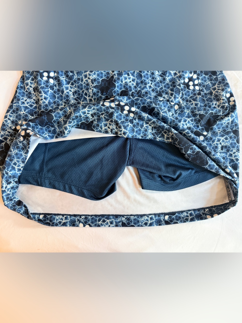 Title Nine Dream Swing Skort in batik blue. size Small. - Picture 5 of 10